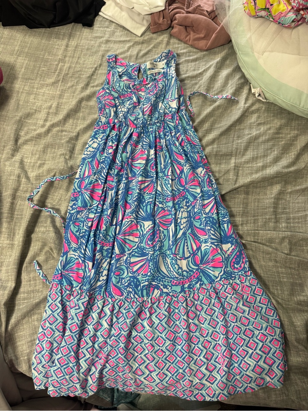 Lilly Pulitzer for Target Blue and Pink Girls' Maxi Dress